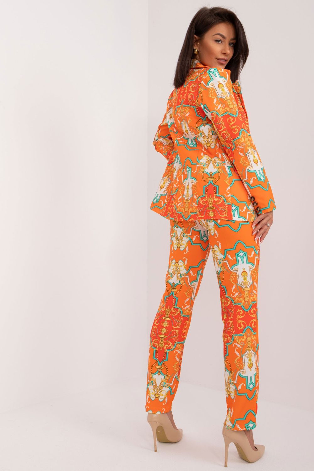 Spodnie Komplet Model DHJ-KMPL-17131.32X Orange - Italy Moda - obrazek 3