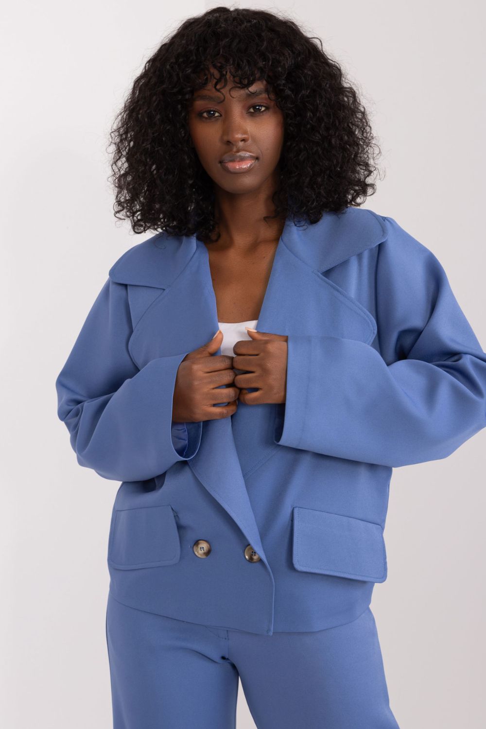 Marynarka Model LK-MA-509578.20 Grey/Blue - Lakerta - obrazek 3