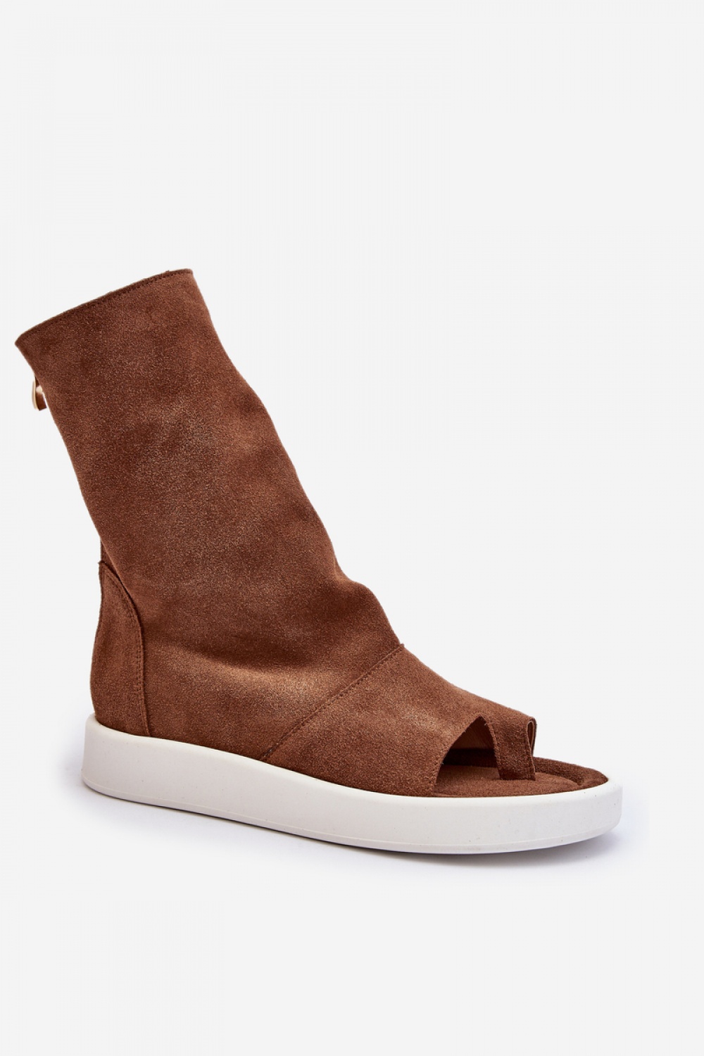 Sandały Model Zazoo 3441 Brown Zamsz - Step in style - obrazek 2