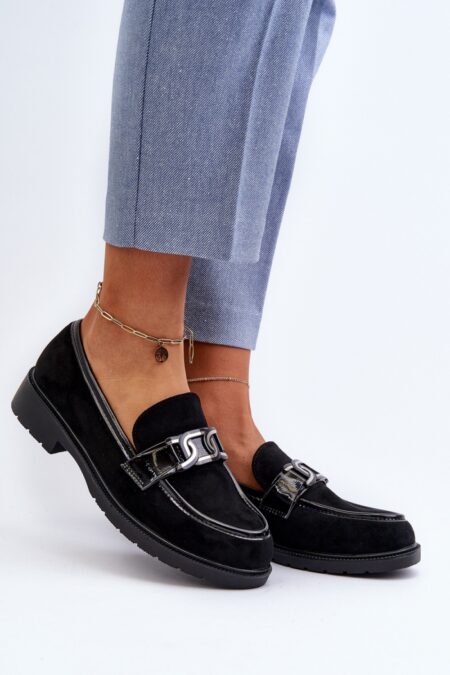 Mokasyny Model S.Barski HY350A Black - Step in style