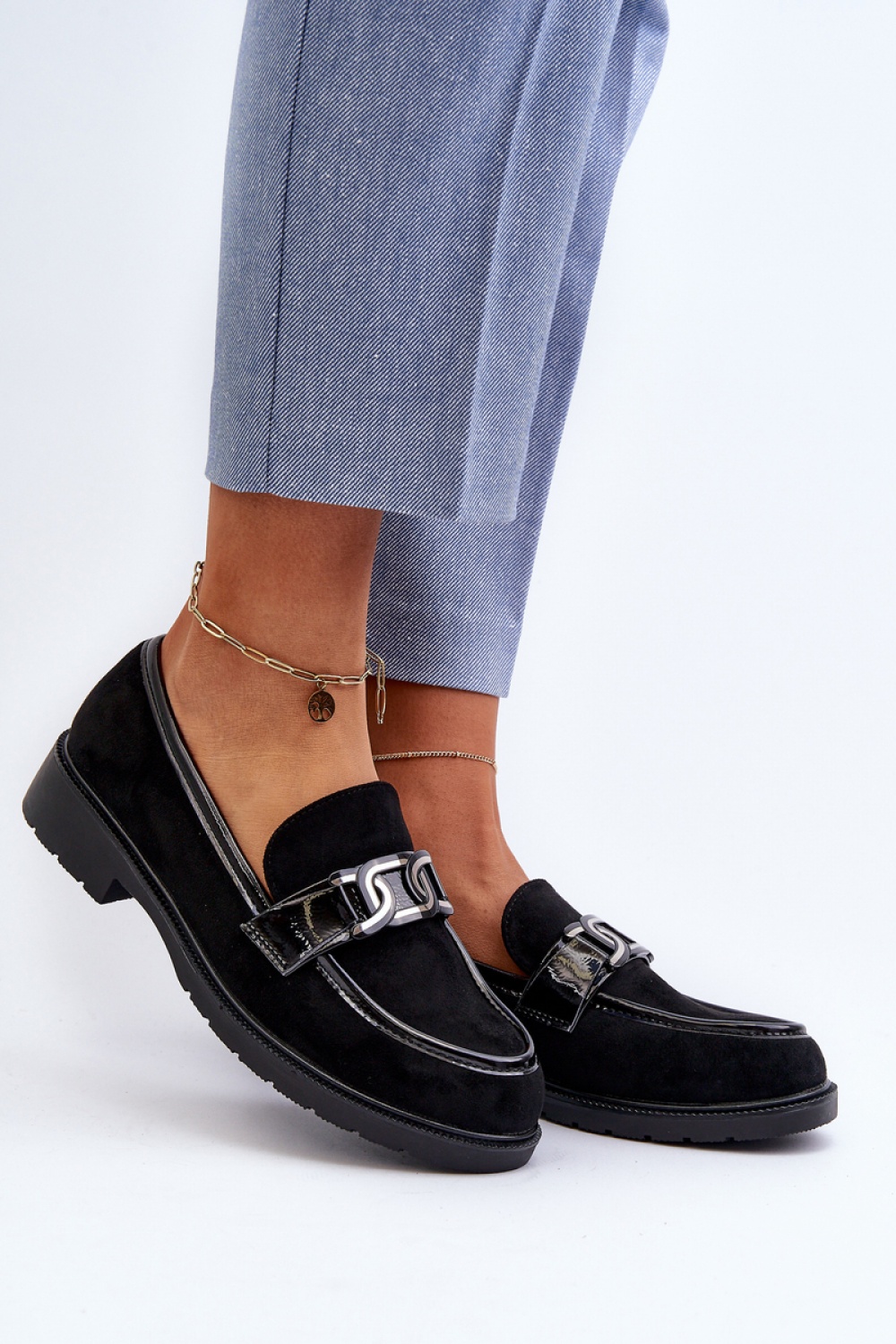 Mokasyny Model S.Barski HY350A Black - Step in style