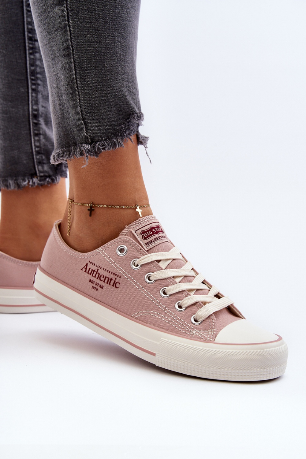 Trampki Model Big Star NN274239 Pink - Step in style - obrazek 2
