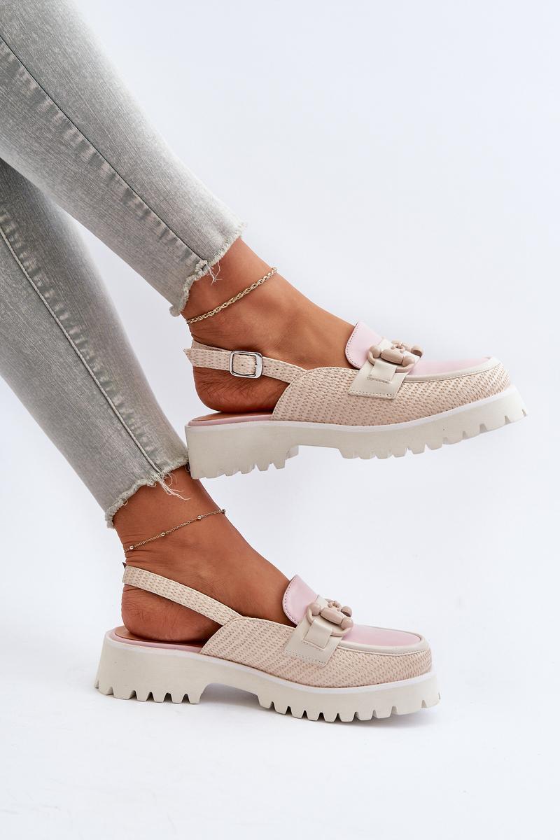 Sandały Model DA MR38-656 Beige - Step in style - obrazek 3