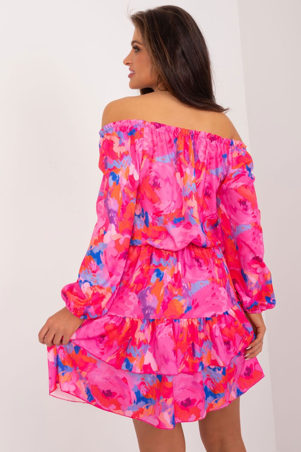 Sukienka Model WN-SK-8282.32 Dark Pink - Rue Paris - obrazek 3