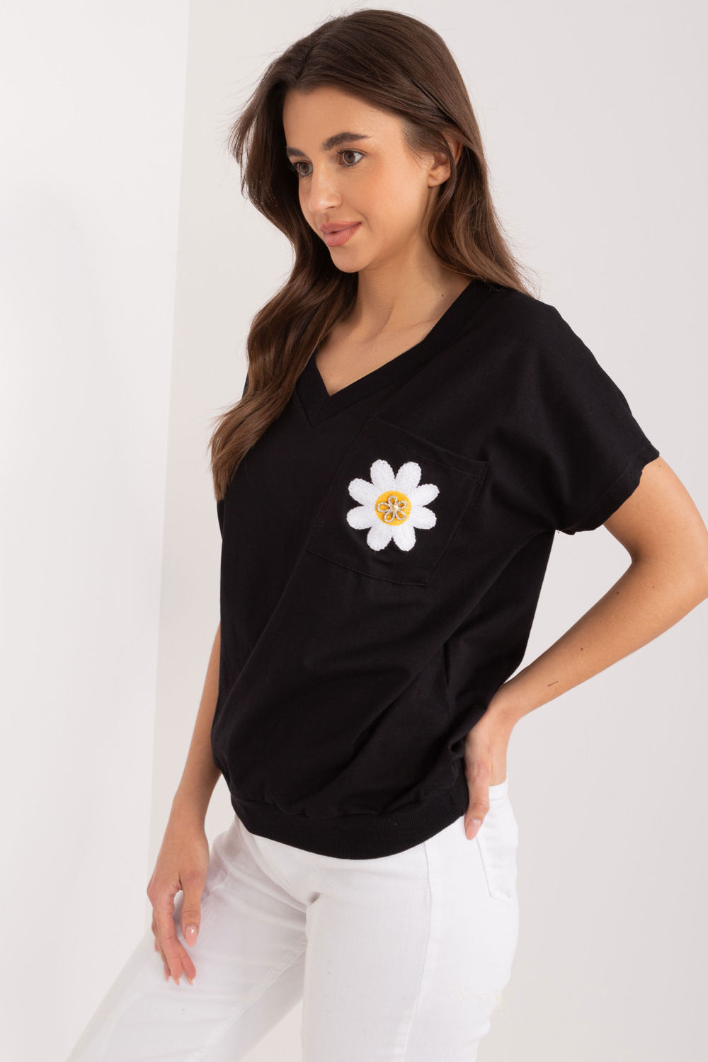Bluzka Model RV-BZ-9626.28 Black - Rue Paris - obrazek 2