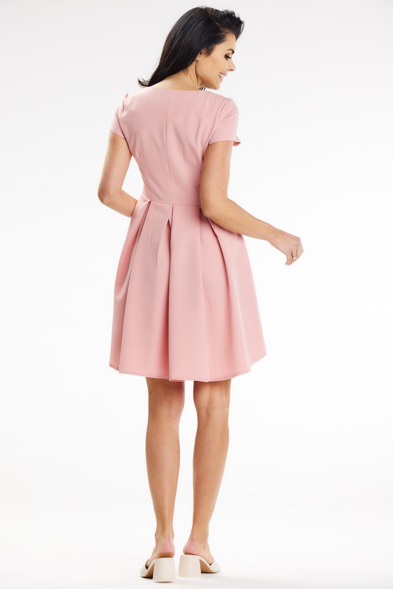 Sukienka Model A645 Powder Pink - awama - obrazek 3