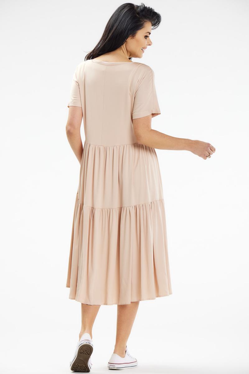 Sukienka Model A639 Beige - awama - obrazek 3