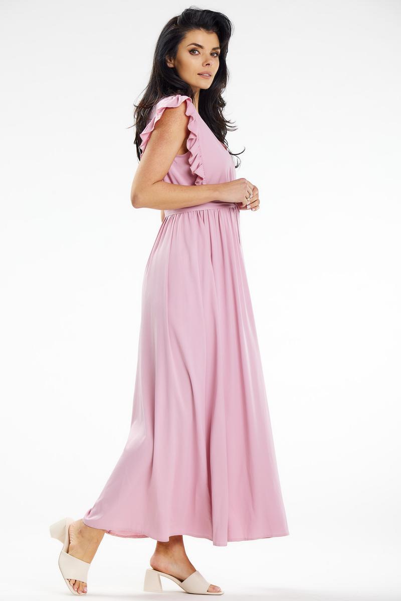 Sukienka Model A638 Dirty Pink - awama - obrazek 2