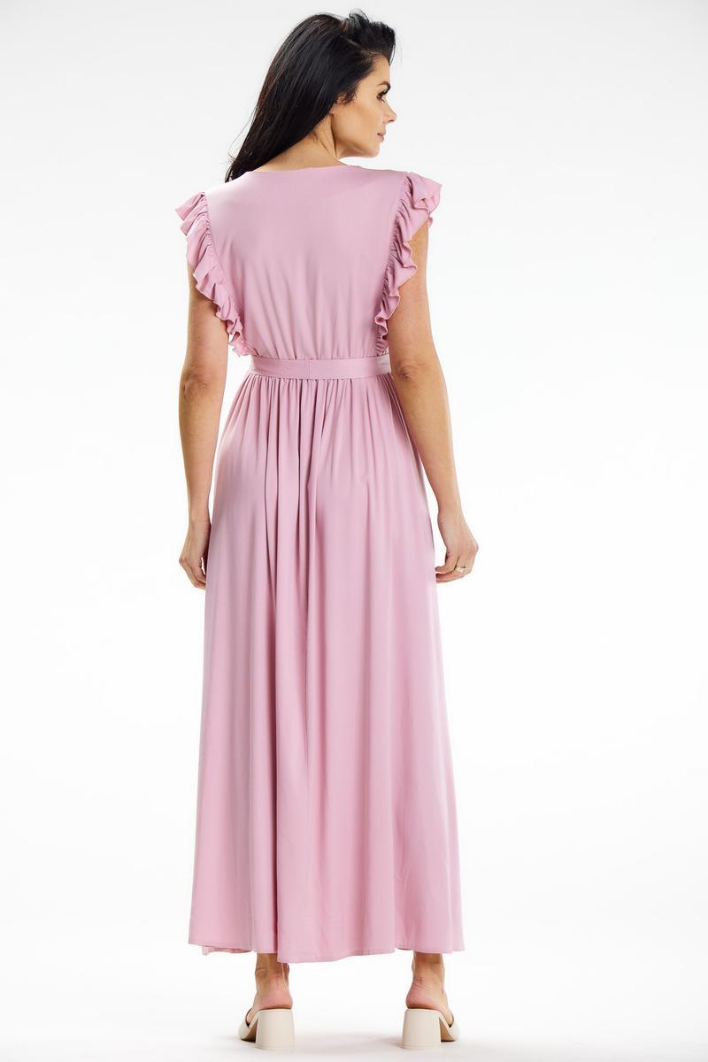 Sukienka Model A638 Dirty Pink - awama - obrazek 3