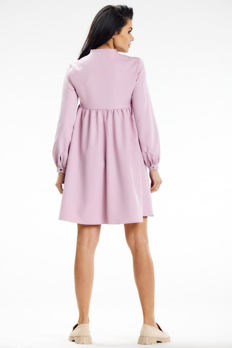 Sukienka Model A636 Dirty Pink - awama - obrazek 3