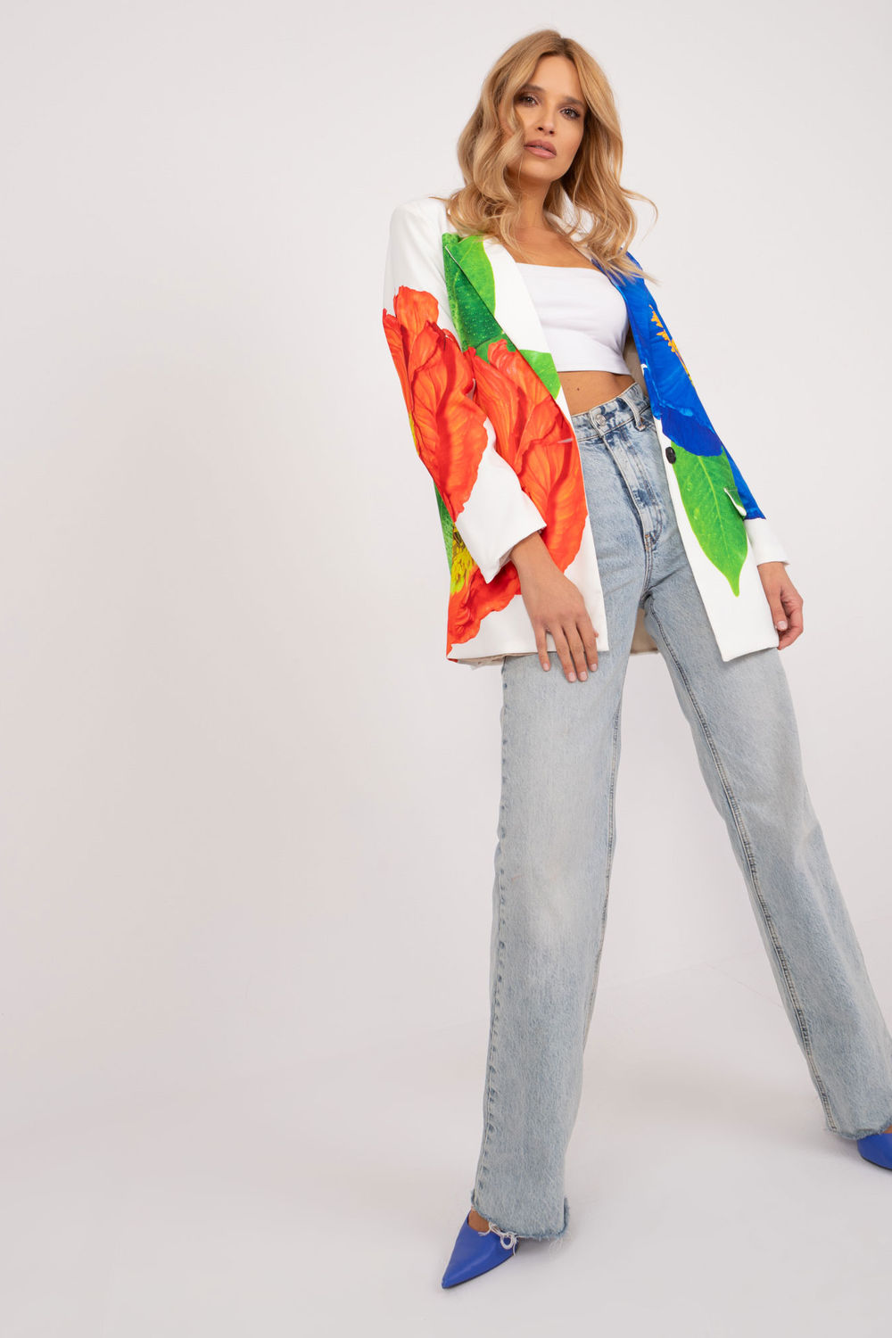 Marynarka Model DHJ-MA-18525-19.12X Ecru - Italy Moda - obrazek 2