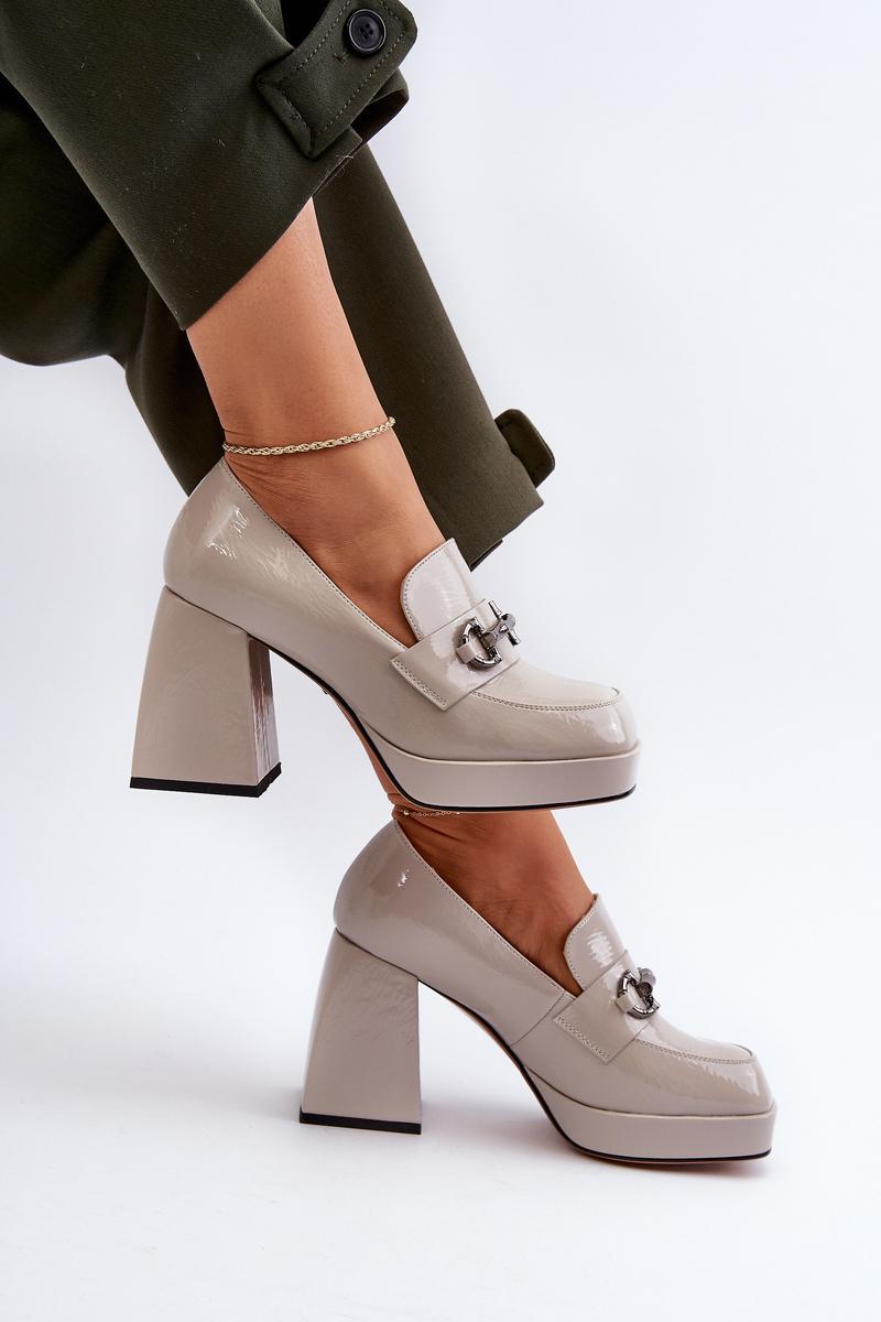 Półbuty Model DA MR38-906 Grey - Step in style - obrazek 3