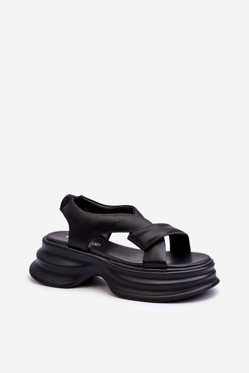 Sandały Model Goe NN2N4106 Black - Step in style - obrazek 2
