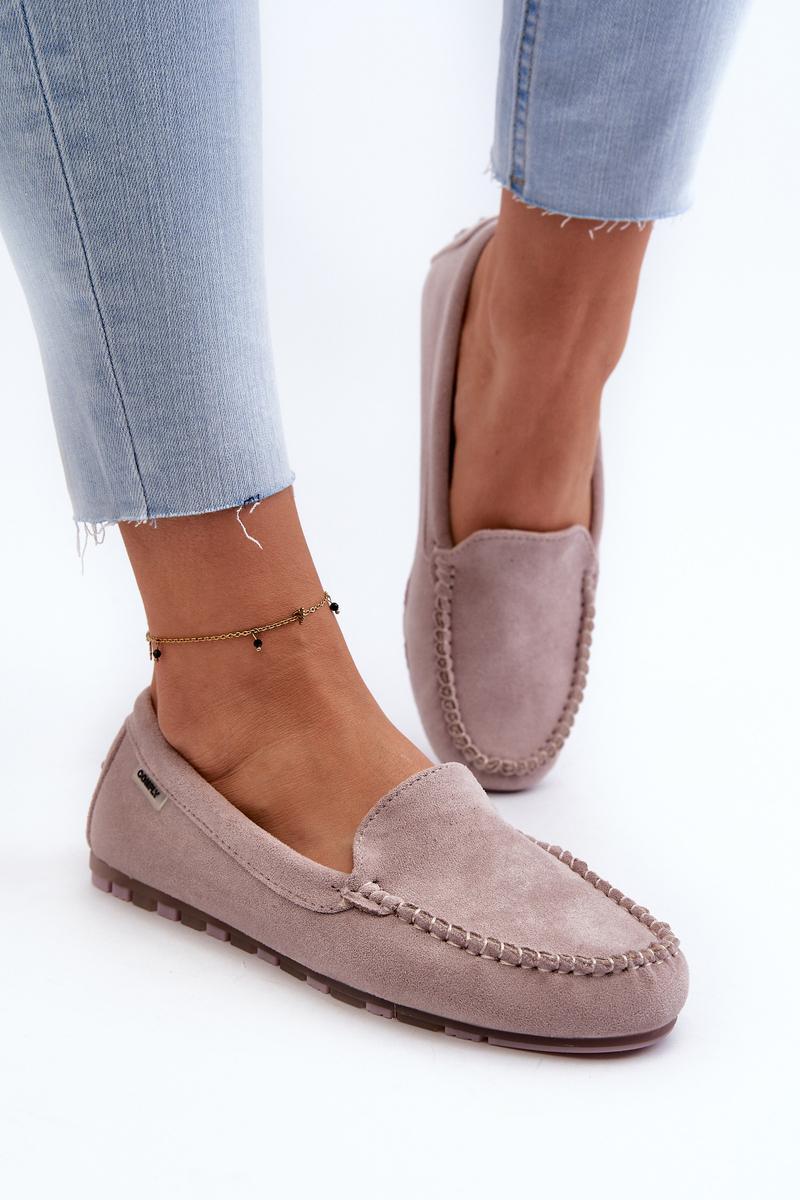 Mokasyny Model Amrutia DF937 Violet - Step in style - obrazek 3