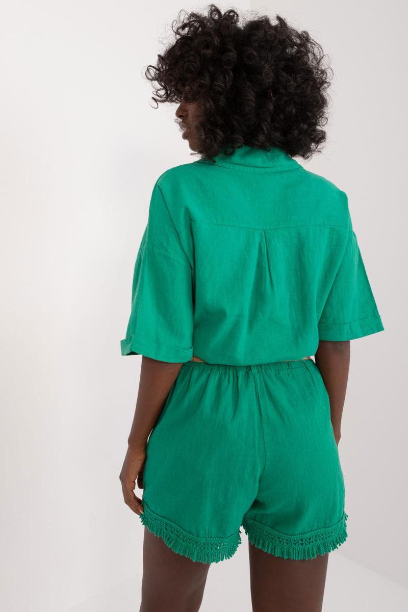 Szorty Damskie Model DHJ-SN-5536.34X Green - Italy Moda - obrazek 3
