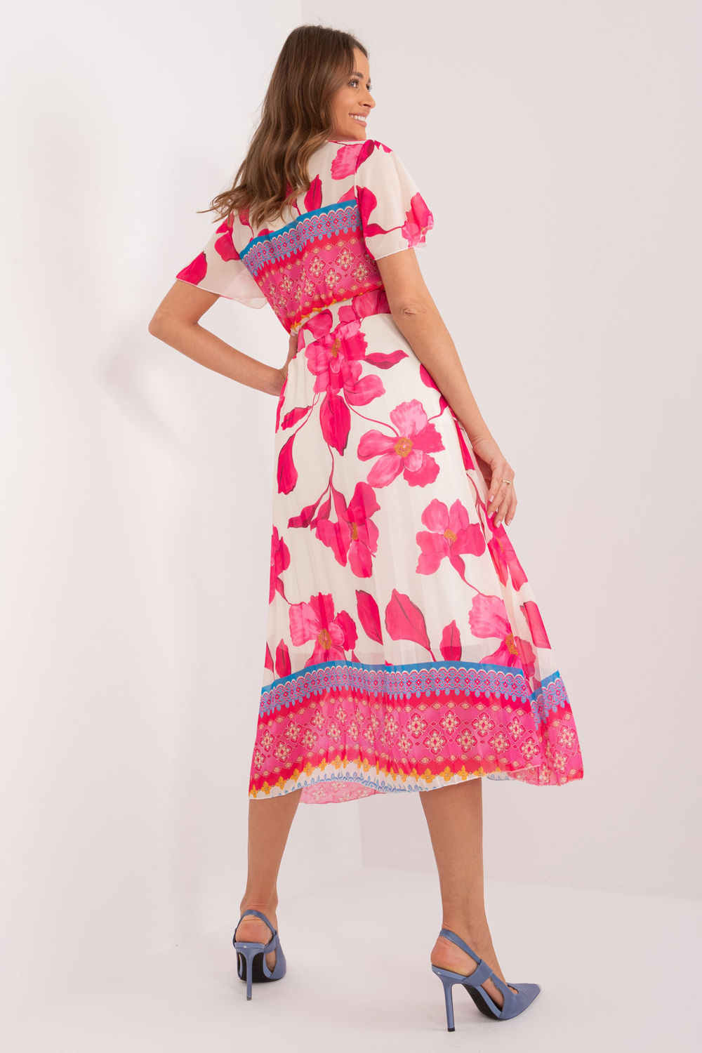 Sukienka Model DHJ-SK-11331-5.19 Dark Pink - Italy Moda - obrazek 3
