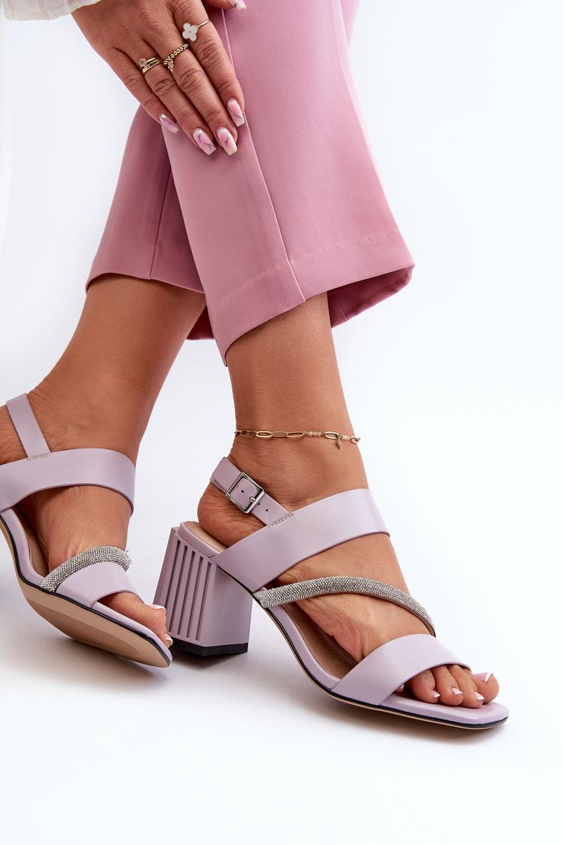 Sandały Model DA MR38-549 Violet - Step in style - obrazek 3