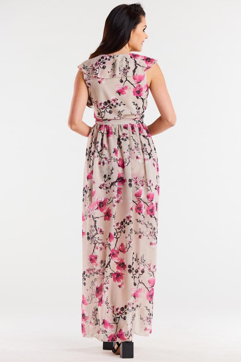 Sukienka Model A502 Cherry Flowers - awama - obrazek 3