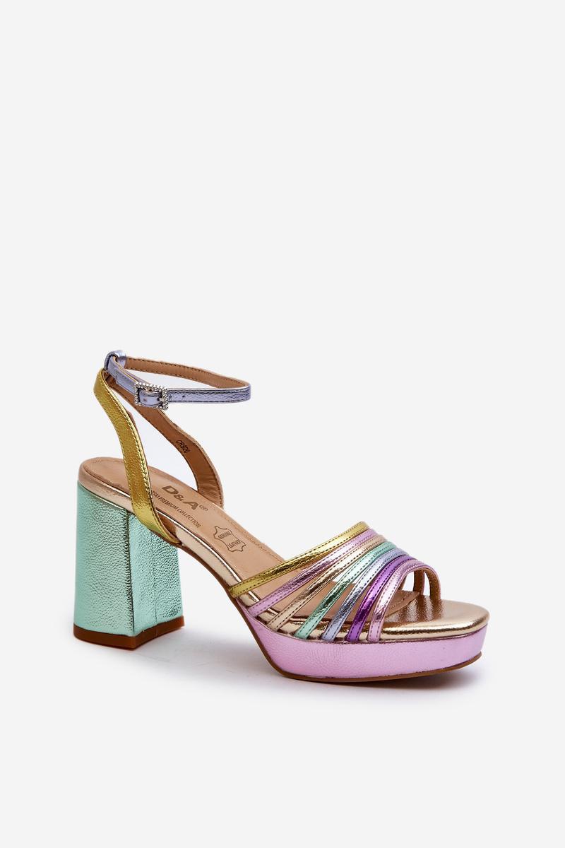 Sandały Model DA CR920 Multicolor Violet - Step in style - obrazek 2