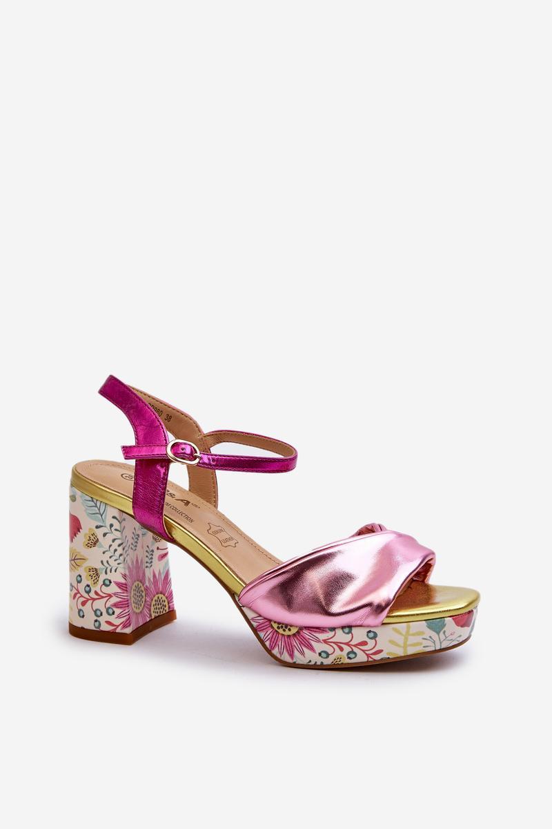 Sandały Model DA CR980 Pink - Step in style - obrazek 2