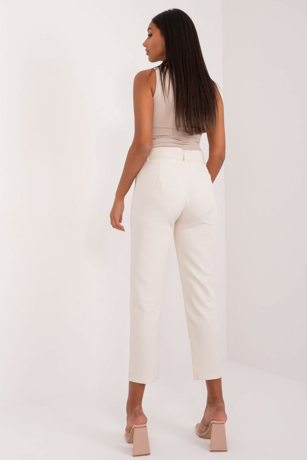 Spodnie Damskie Model TW-SP-BI-22880-2.47 Light Beige - Och Bella - obrazek 3