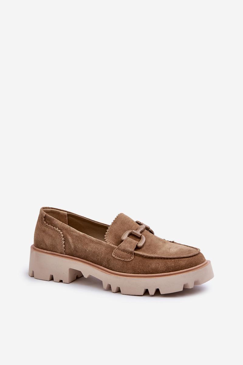 Mokasyny Model DA TW117 Brown - Step in style - obrazek 2