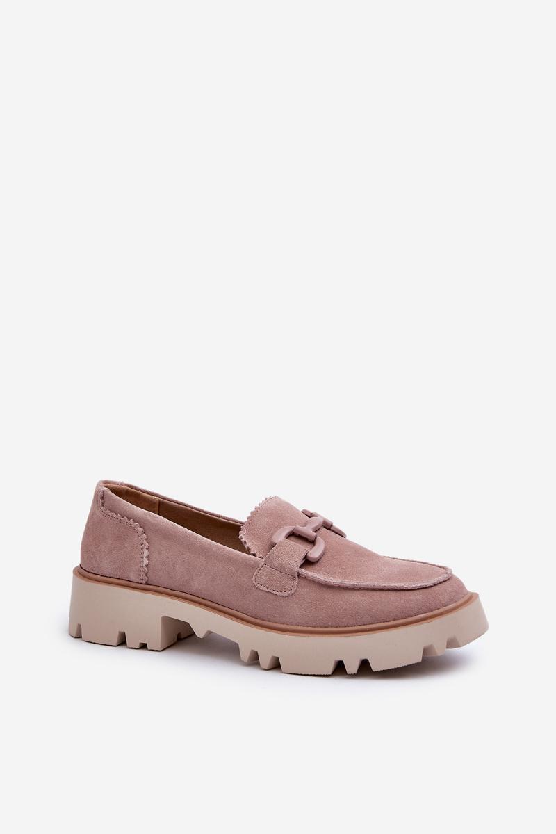 Mokasyny Model DA TW117 Pink - Step in style - obrazek 2