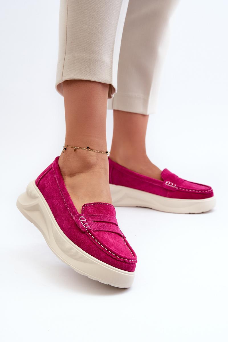 Mokasyny Model Filidia 24PB18-6889 Fuksja - Step in style - obrazek 3