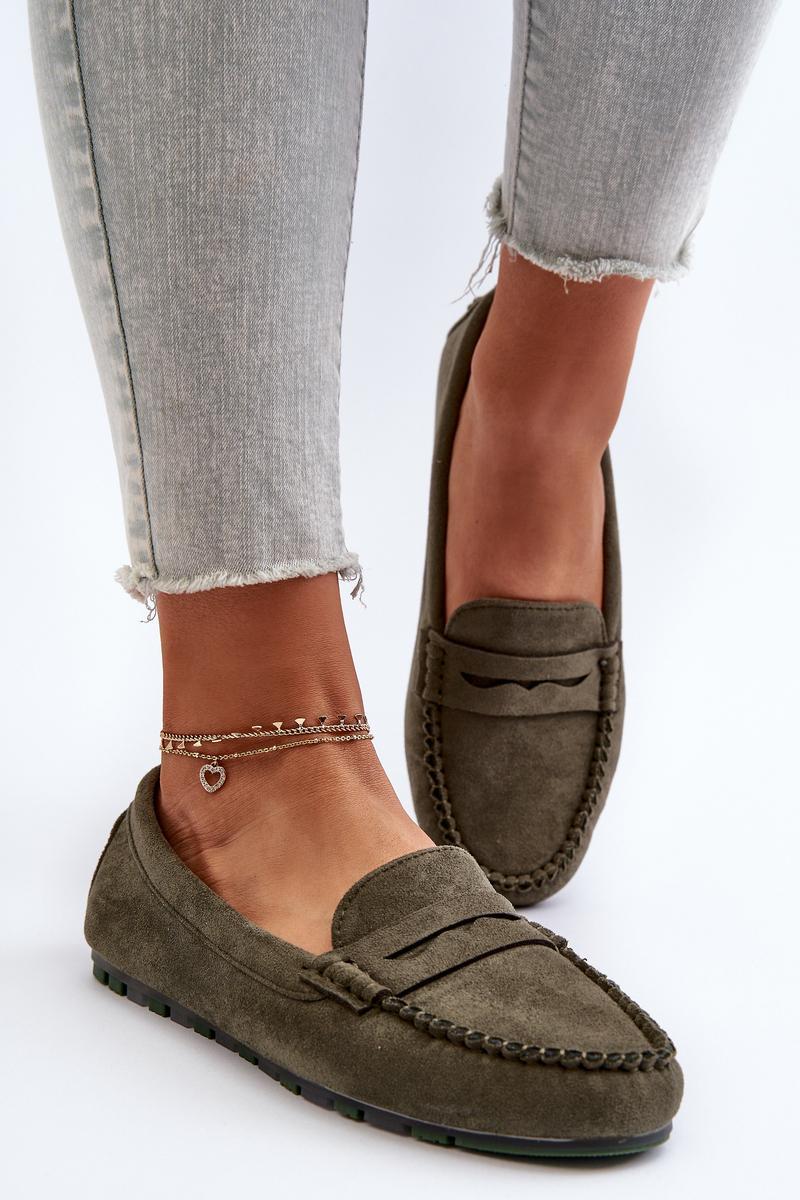 Mokasyny Model Glimris 24PB02-7673 Dark Green - Step in style - obrazek 3