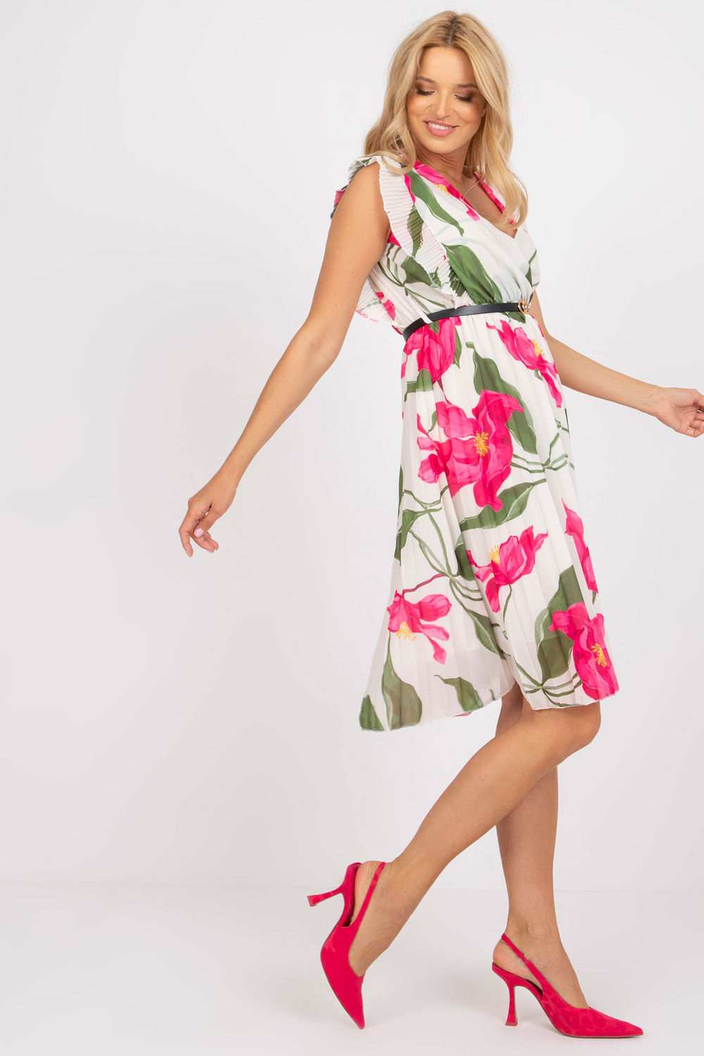 Sukienka Model DHJ-SK-N13198-2.64P Light Beige - Italy Moda - obrazek 2