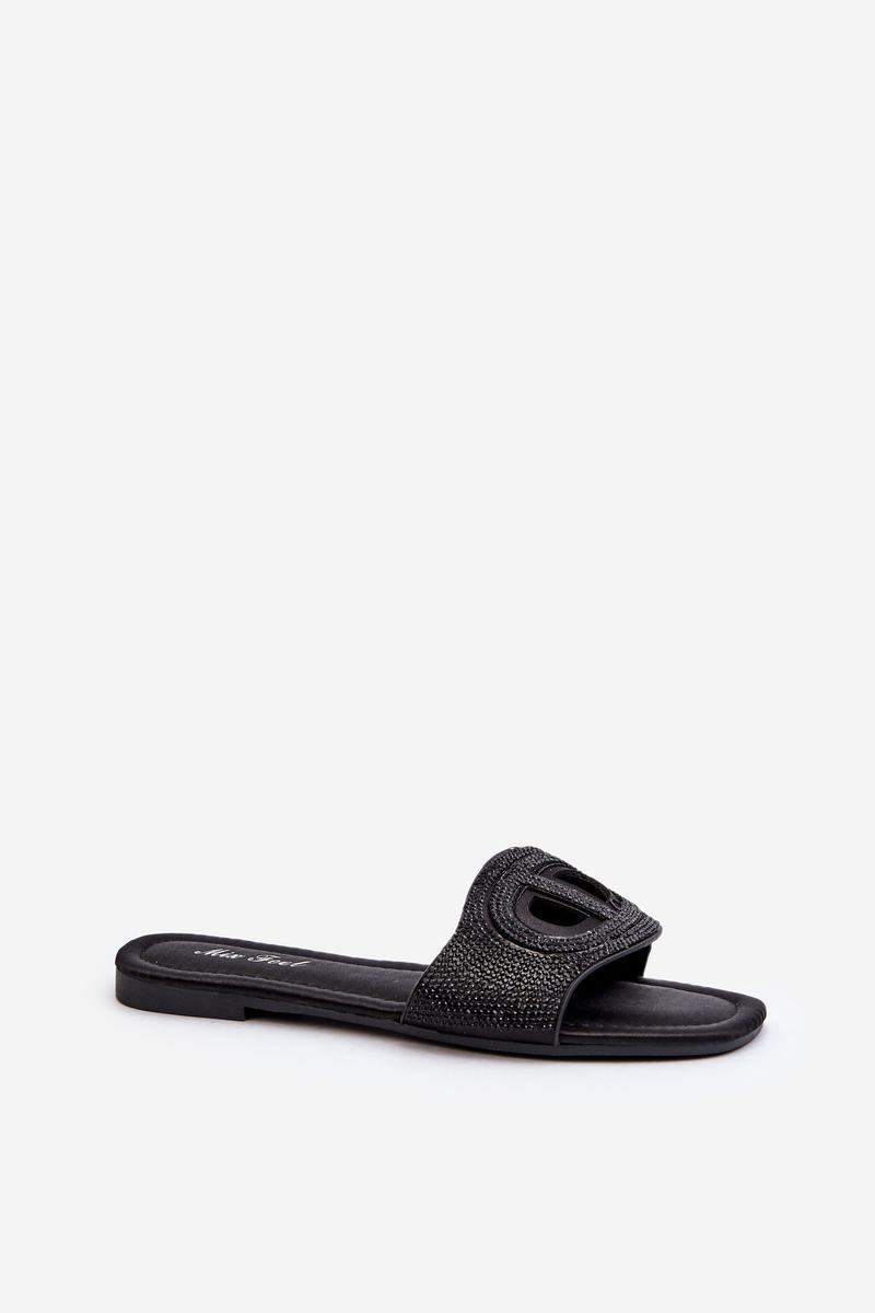 Sandał Klapki Model Dimrose LT06 Black - Step in style - obrazek 2