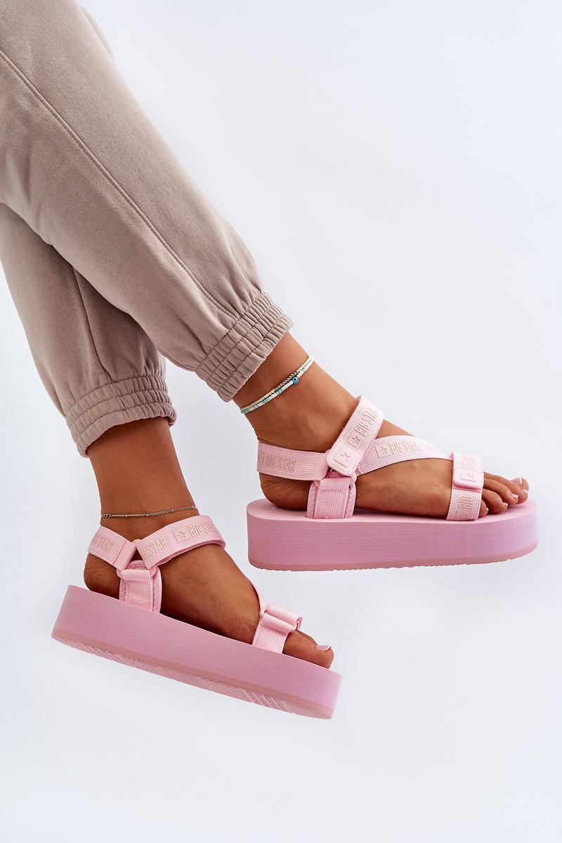 Sandały Model Big Star NN274A529 Pink - Step in style - obrazek 3