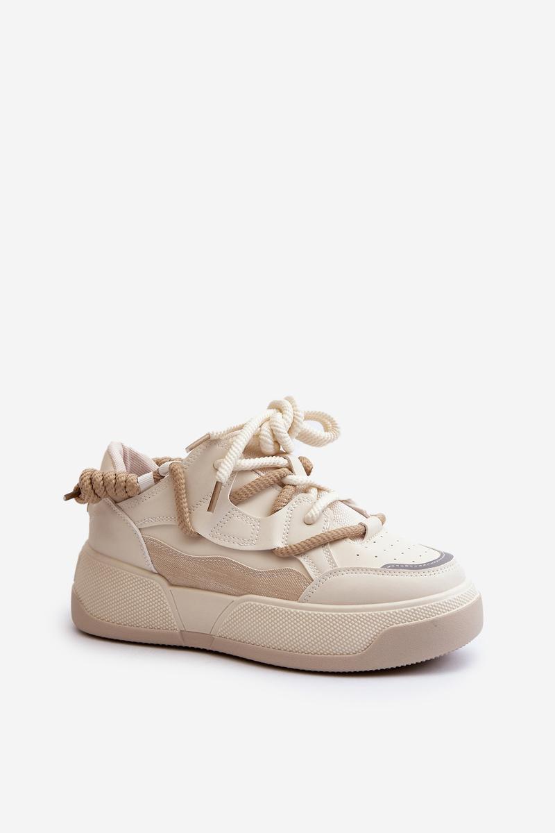 Buty Sportowe Model Moariella VL232P Beige - Step in style - obrazek 2