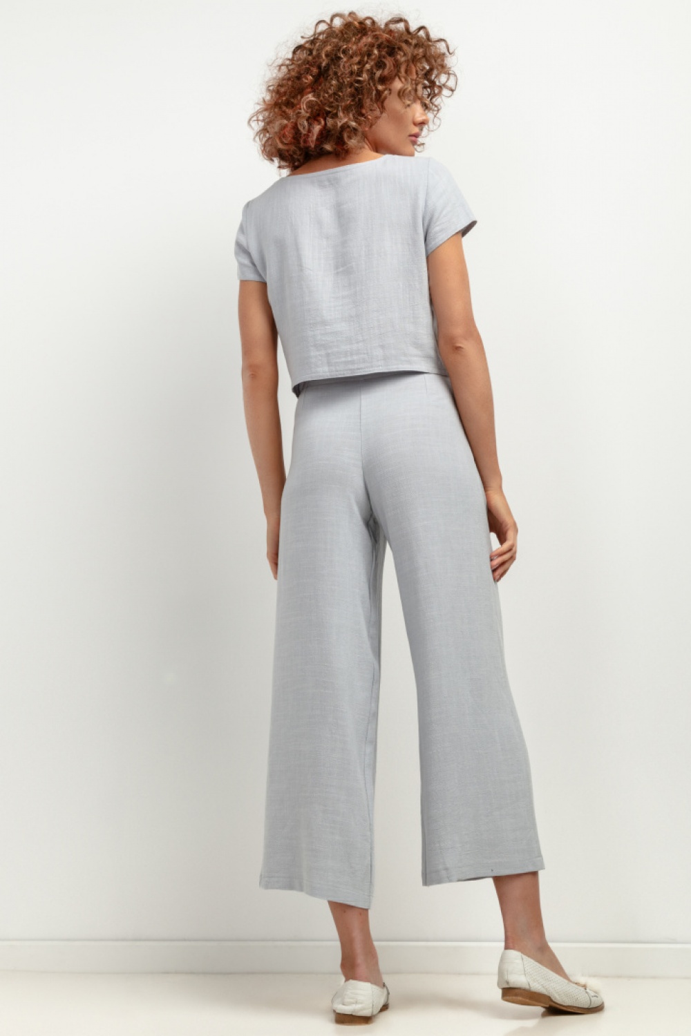 Spodnie Damskie Model T406 Grey Melange - Tessita - obrazek 2