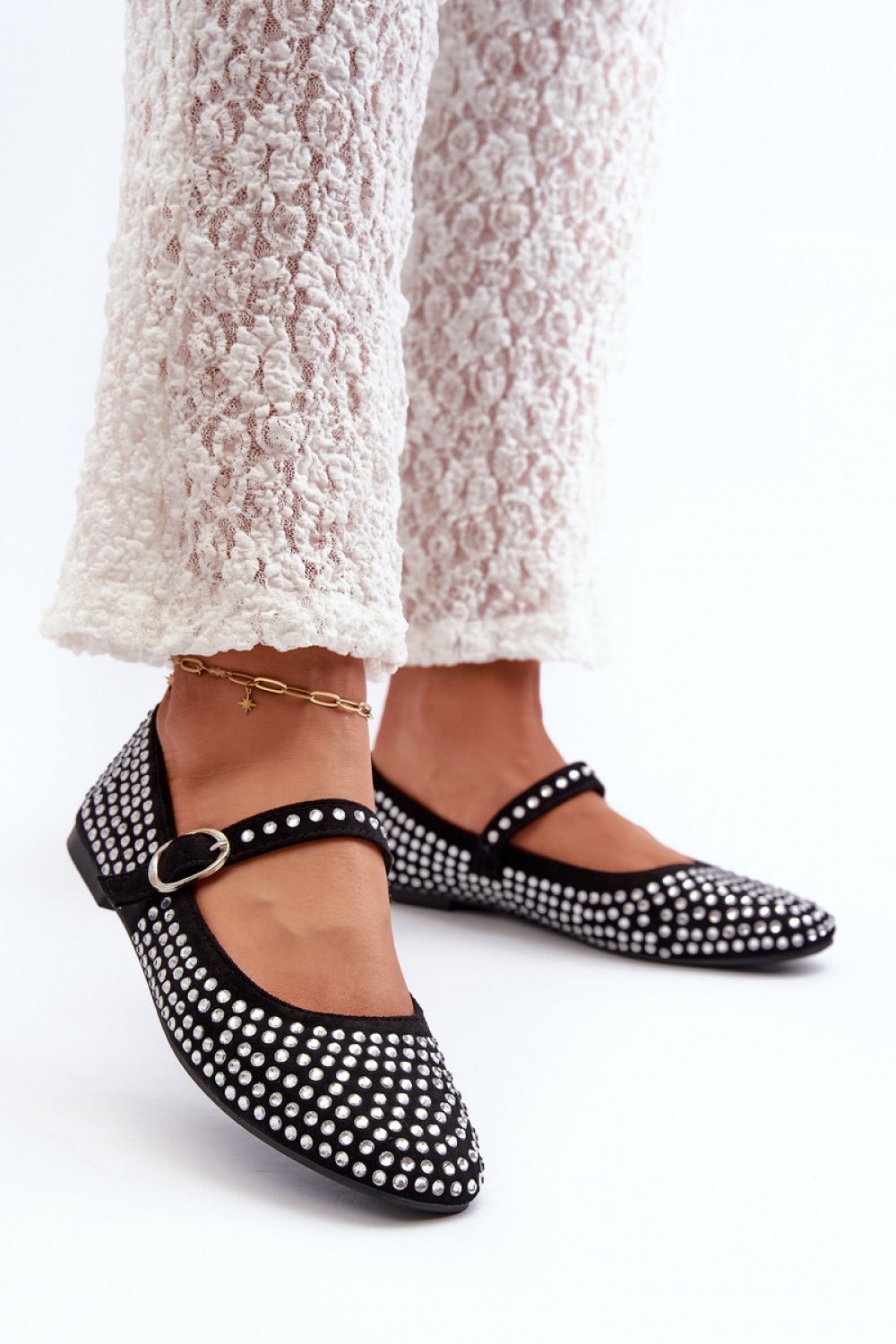 Baleriny Model Tinara T613P Black - Step in style - obrazek 3