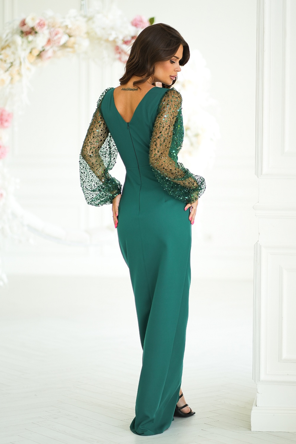 Sukienka Model 314-13 Green - Bicotone - obrazek 3
