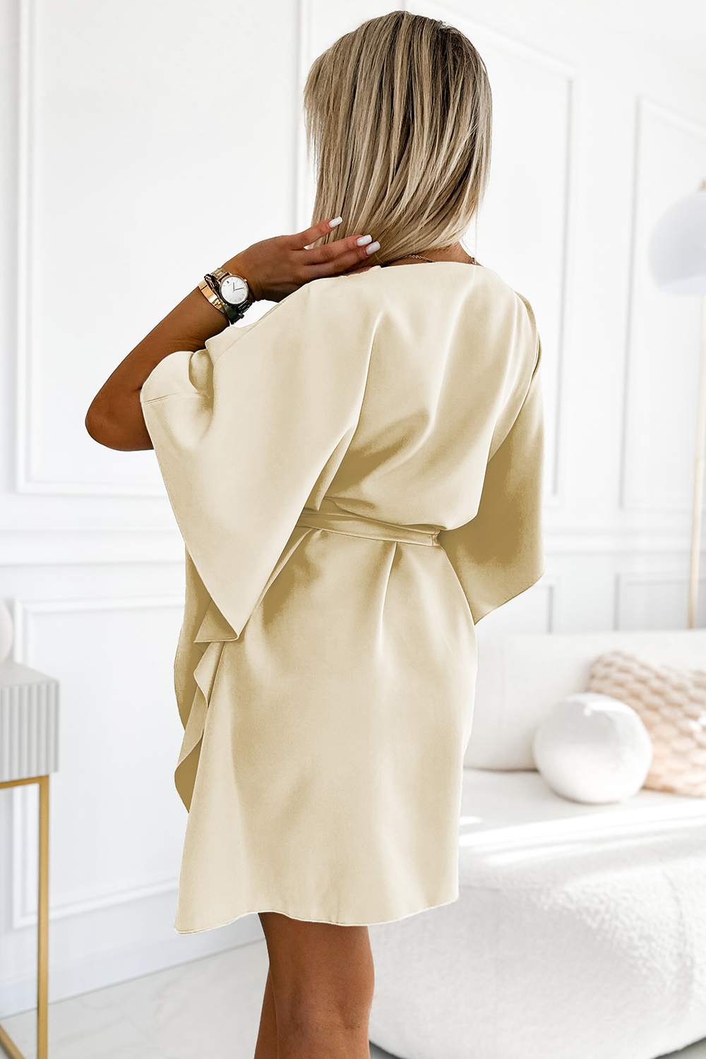 Sukienka Model Sofia 287-28 Beige - Numoco - obrazek 3