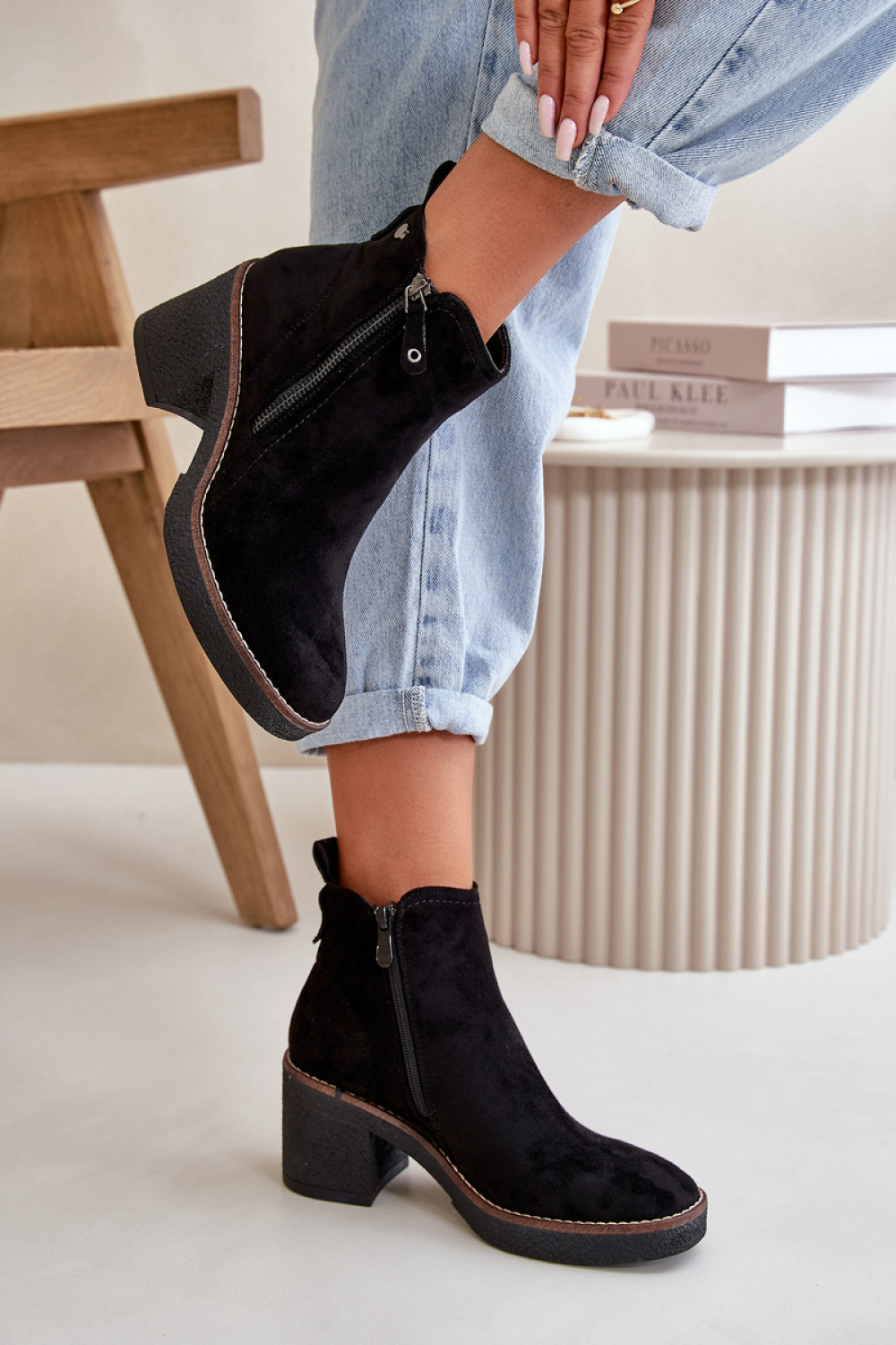 Botki Model Velarilla KE221 Black - Step in style - obrazek 3