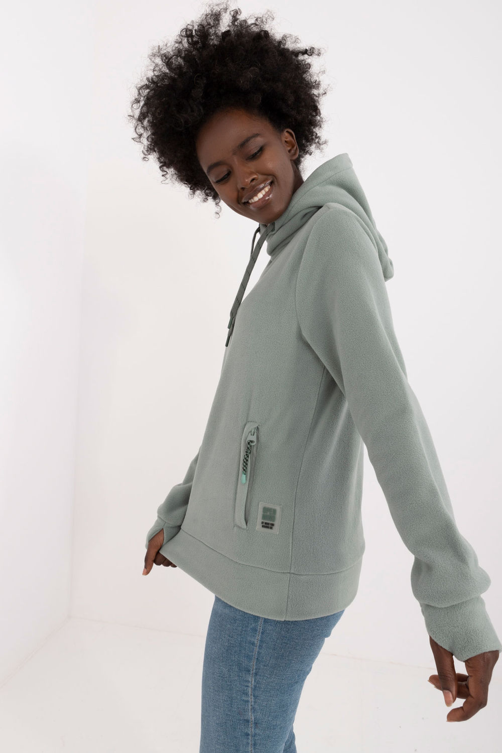 Bluza Damska Model D20005M02627B1 Pistacja - Sublevel - obrazek 3