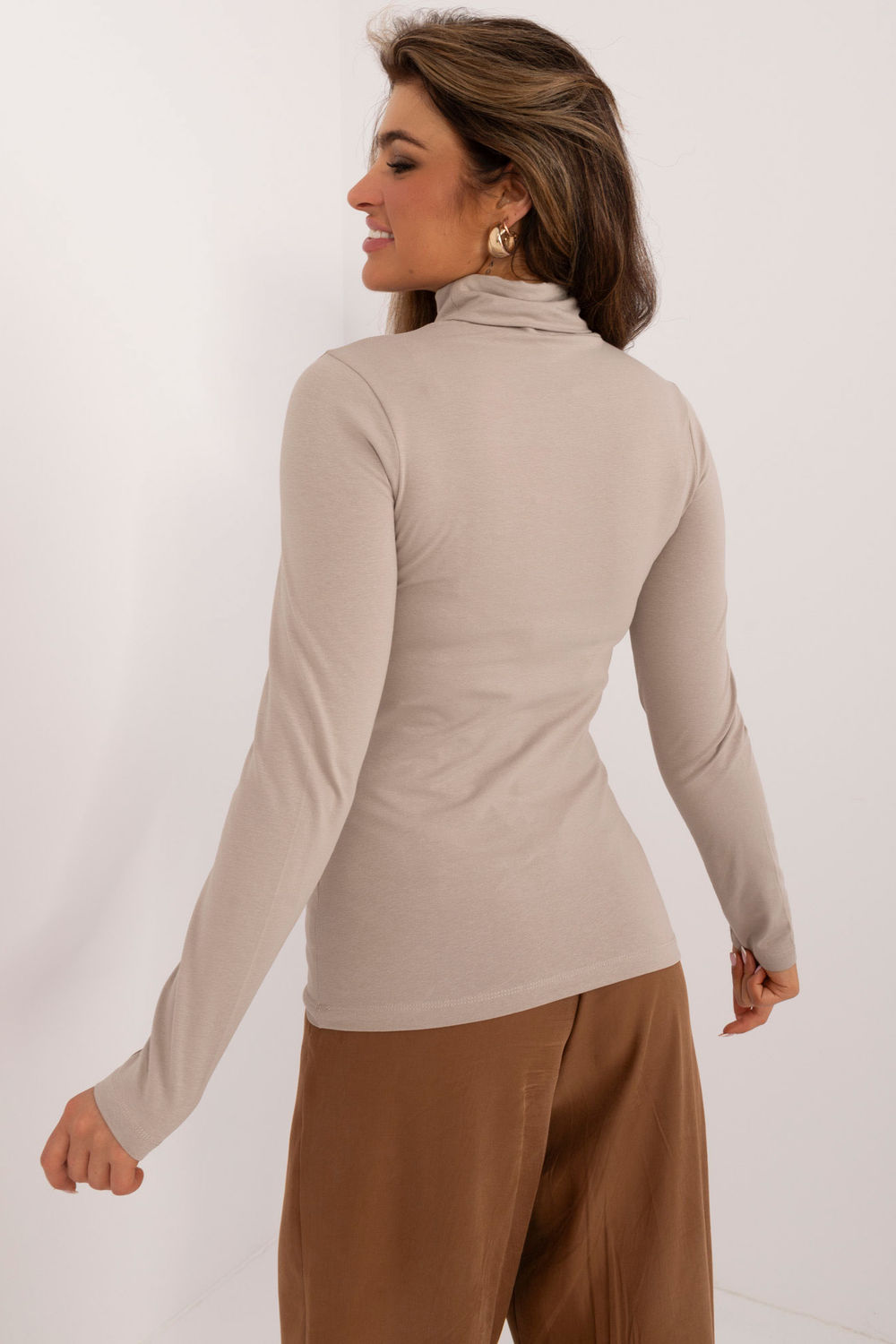 Bluzka Model D15200M02527B Dark Beige - Sublevel - obrazek 3