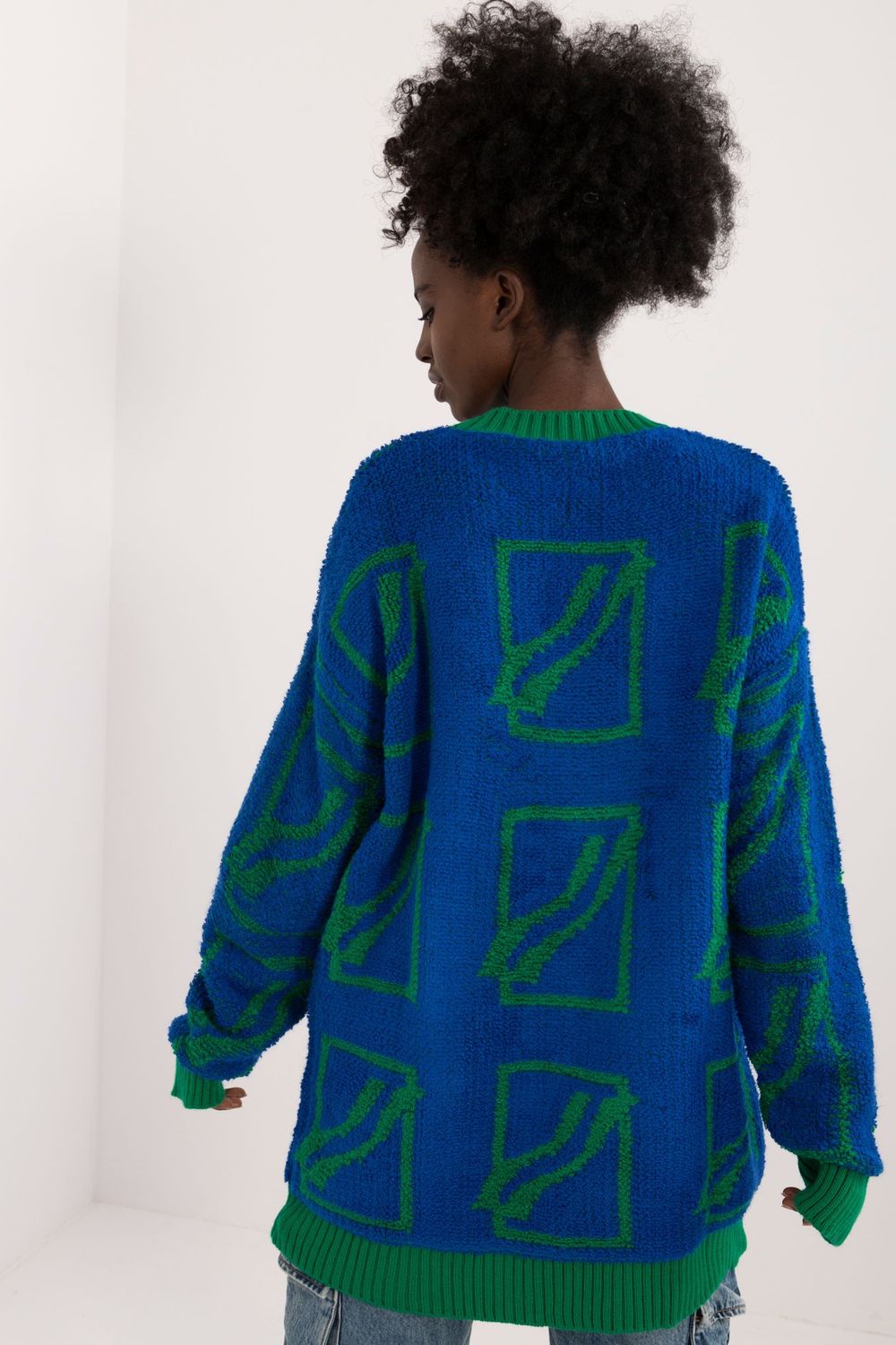 Sweter Damski Model BA-SW-0277.02 Dark Blue - Badu - obrazek 3