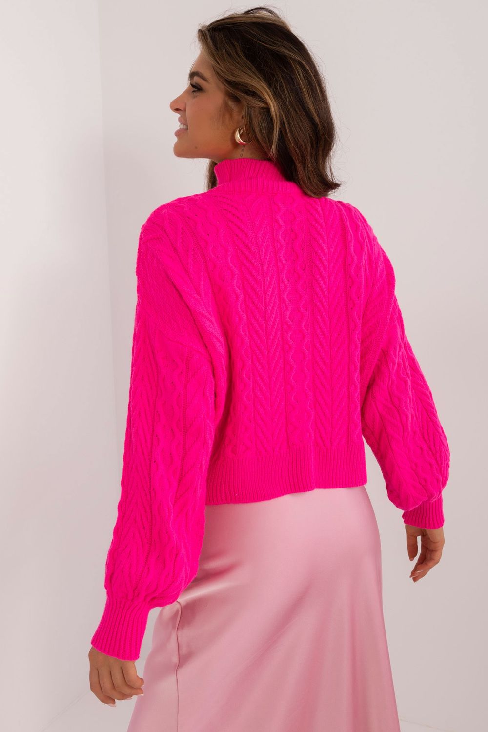 Golf Damski Model BA-SW-0827.25 Fluo Pink - Badu - obrazek 3