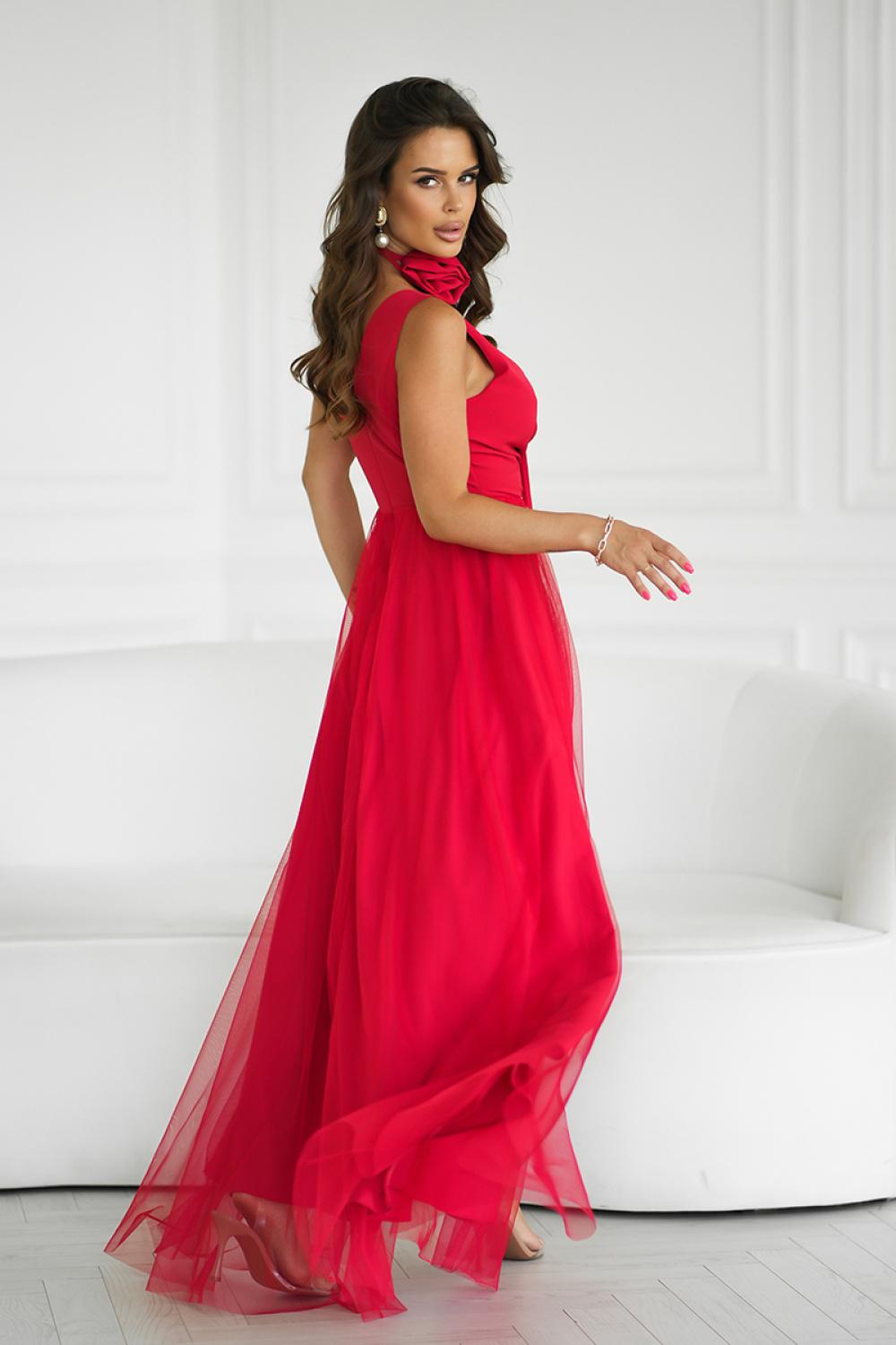 Sukienka Model 318-02 Red - Bicotone - obrazek 2