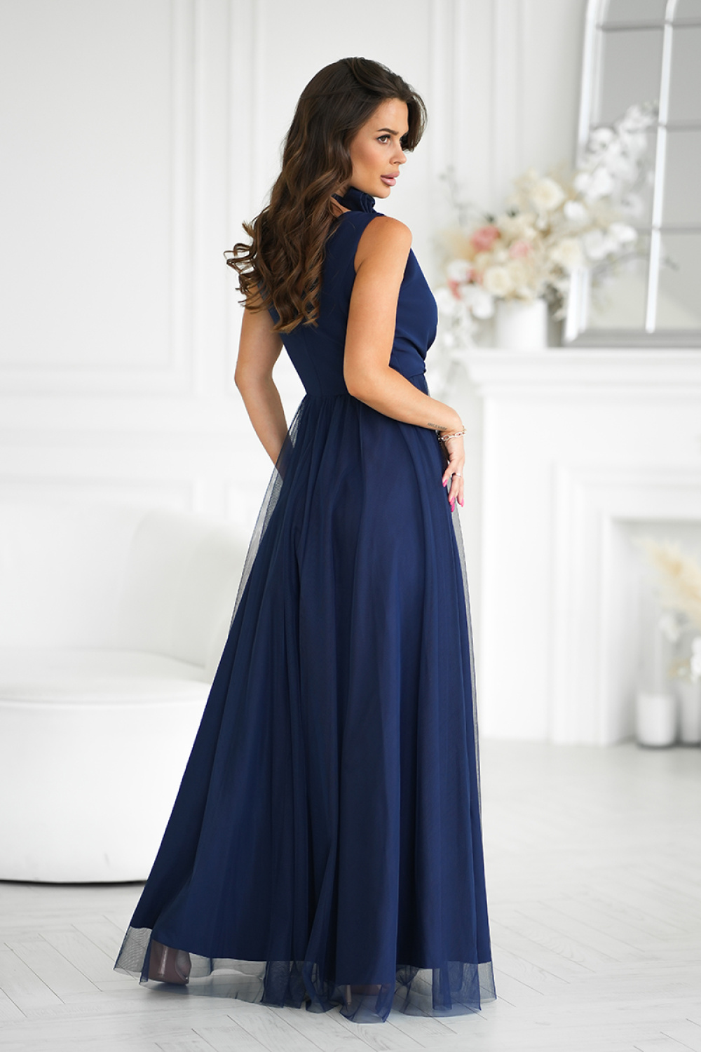 Sukienka Model 318-01 Navy - Bicotone - obrazek 3
