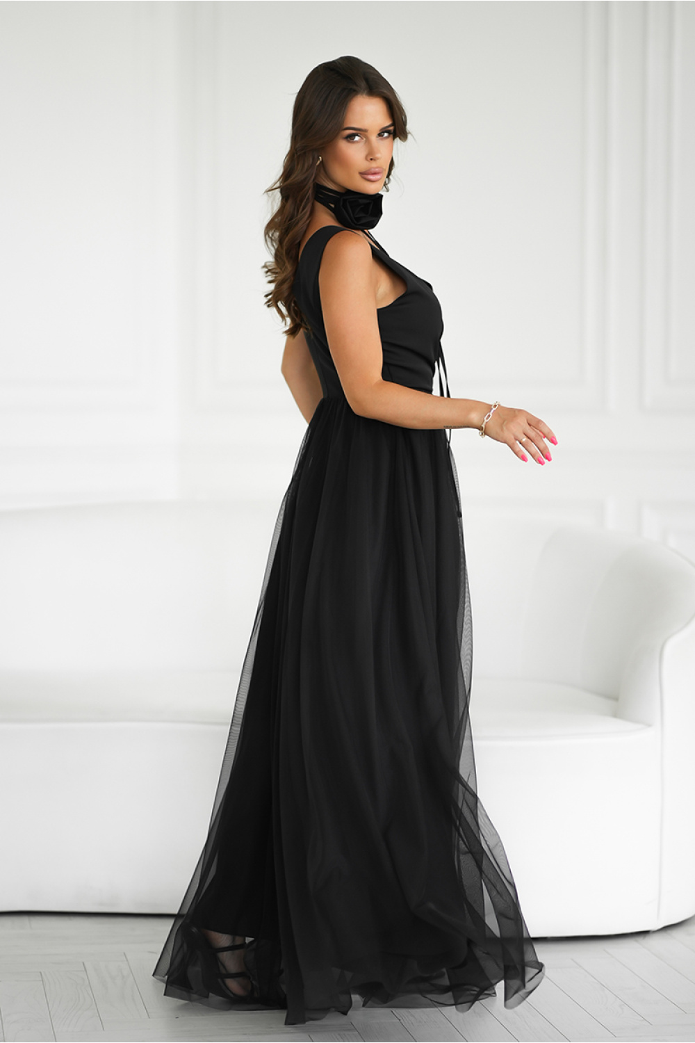 Sukienka Model 318-06 Black - Bicotone - obrazek 3