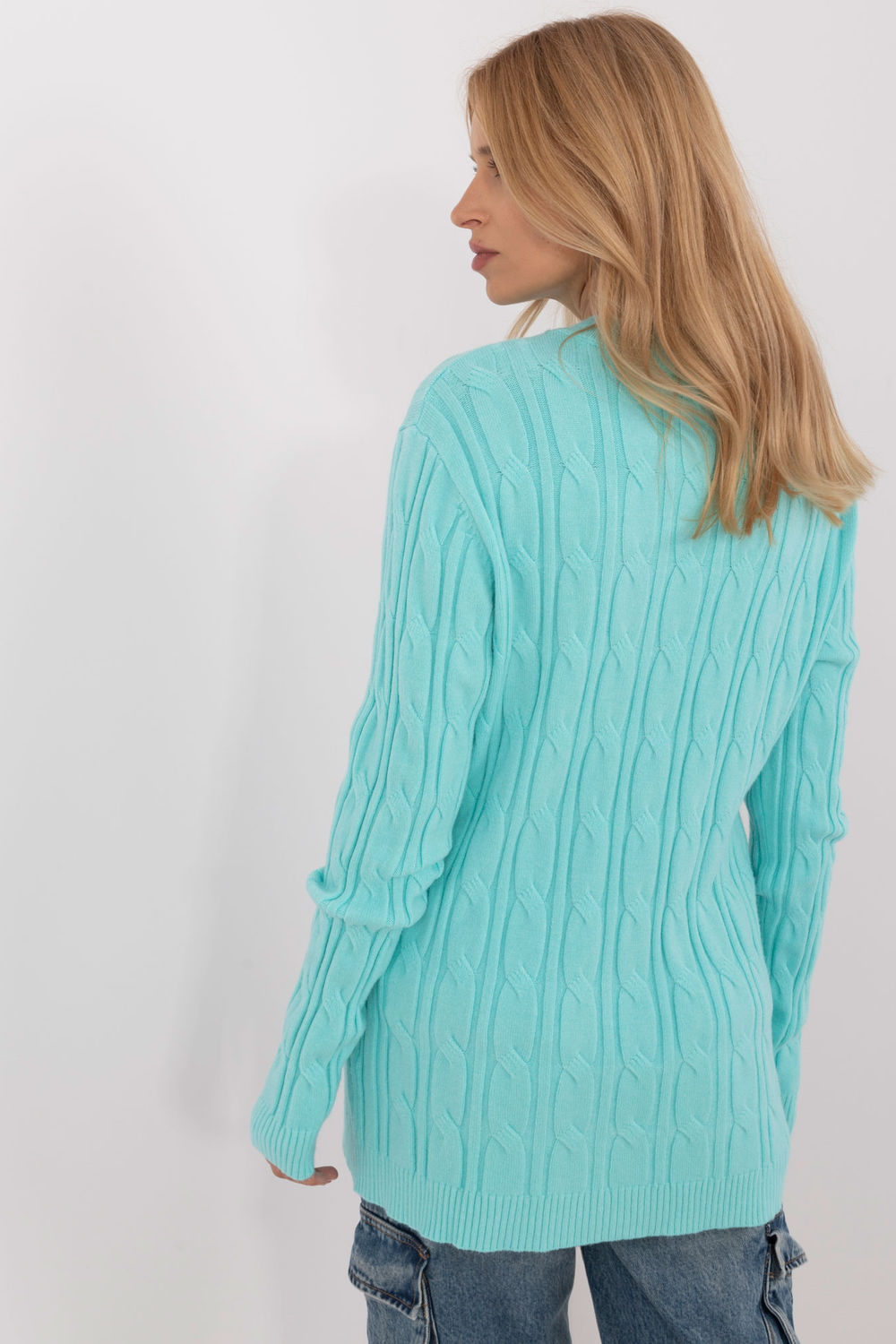 Sweter Damski Model AT-SW-2343.88 Mint - AT - obrazek 3