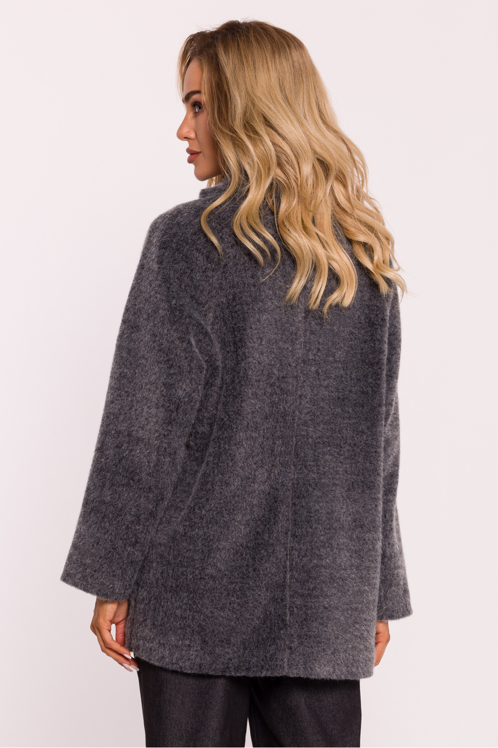 Płaszcz Damski Model MOE808 Grey - Moe - obrazek 3