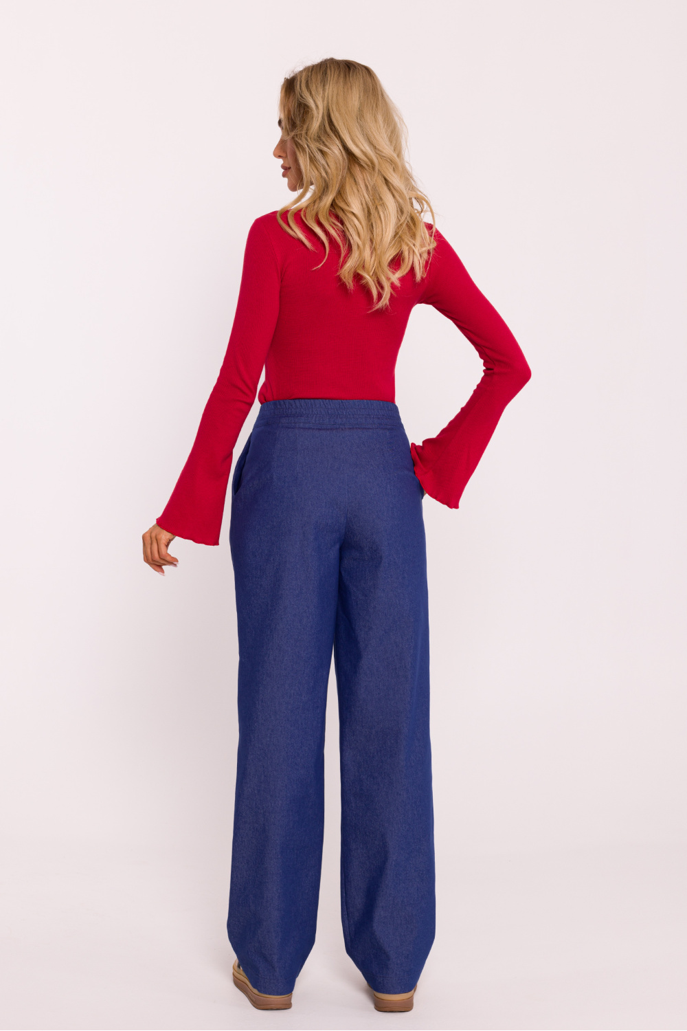 Spodnie Damskie Model MOE799 Blue - Moe - obrazek 2
