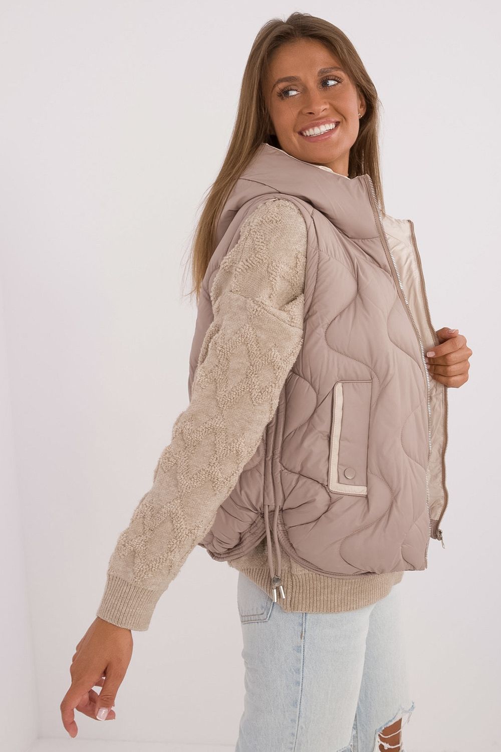 Kamizelka Model MBM-KZ-2302.54 Beige - MBM - obrazek 2