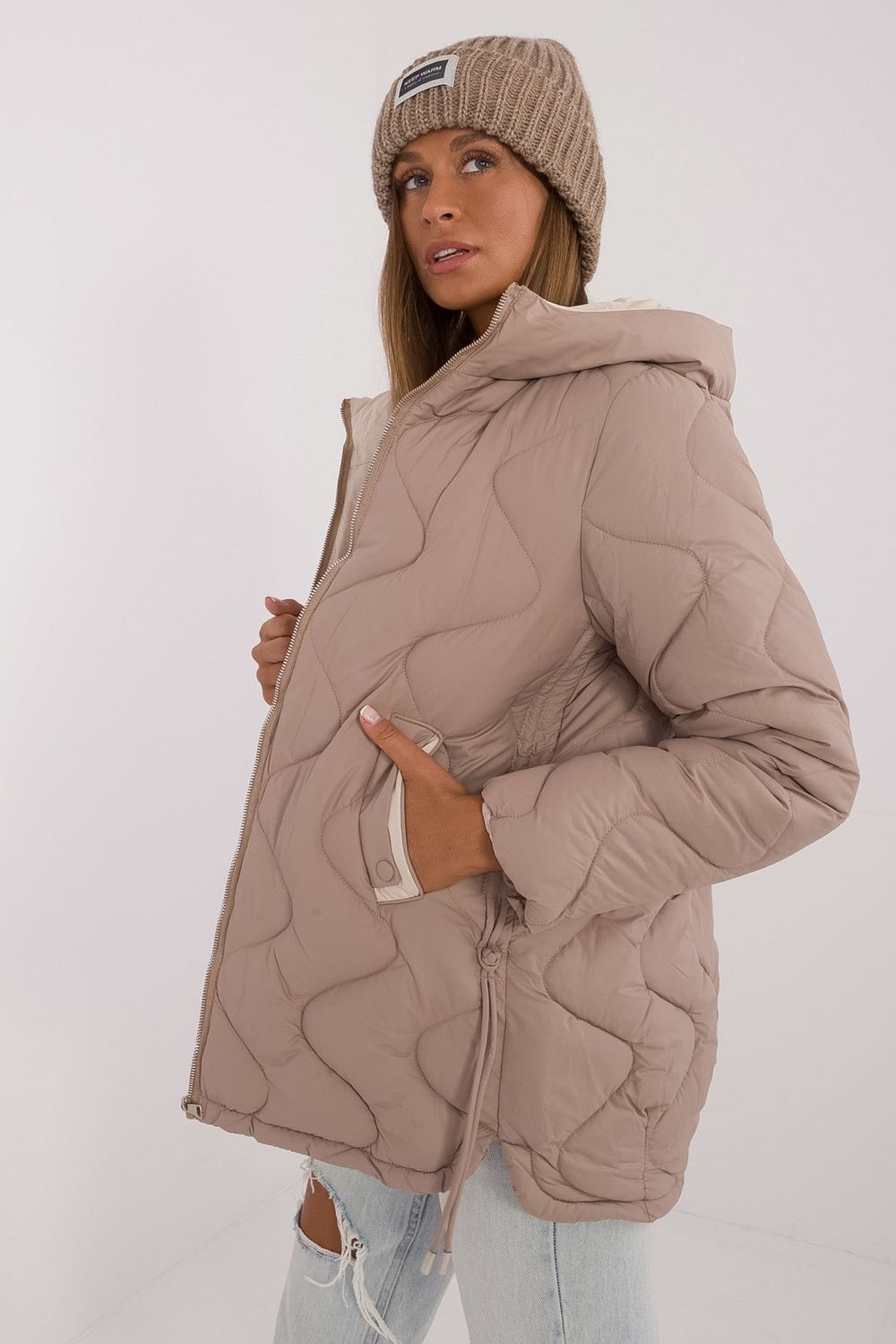 Kurtka Damska Model MBM-KR-2319.37 Beige - MBM - obrazek 2